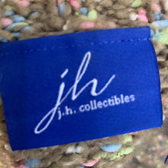 J.H. Collectibles Chunky Knit Full Zip Sweater L - Picture 5 of 6